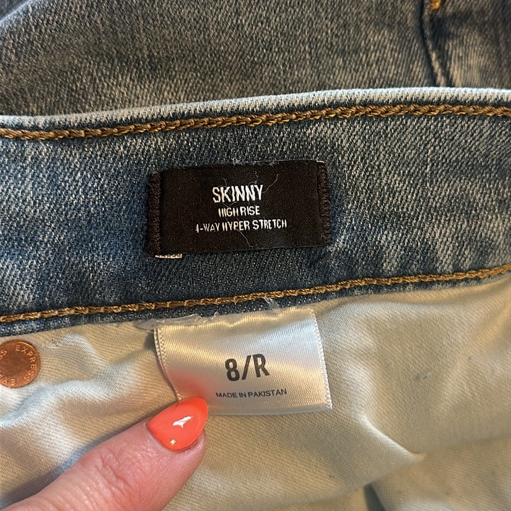 Express High Rise Skinny Jeans - Picture 4 of 6